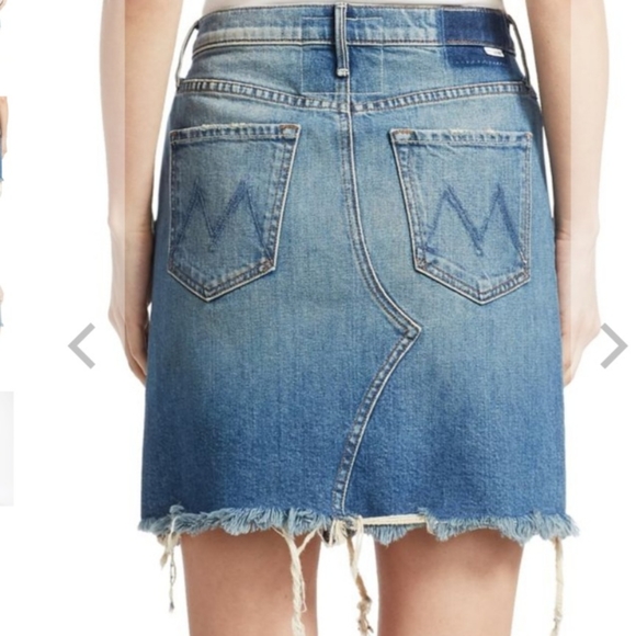 MOTHER Superior The Tomcat Mini Skirt Fray in Playing Dirty Wash - Picture 3 of 16